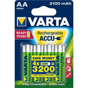 VARTA BATTERIE  RICARICABILI ACCU AA 2100mah 