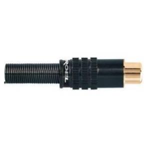 PROEL PRCA25BK CONNETTORE PRESA RCA ANELLO NERO