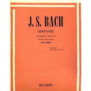 Bach J.S. - Sinfonie Invenzioni a Tre Voci per Pianoforte - Ed. Pestalozza C