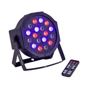 SOUNDSATION PAR A LED 18X1W (6R, 6G, 6B) CON TELECOMANDO