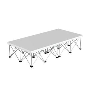 Pedana 2x1m per batteria - Palco modulare + base reticolare 40 cm