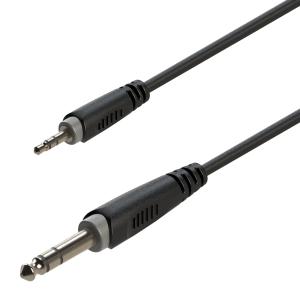 Cavo adattatore 3.5mm Jack maschio STEREO - 6.3mm Jack maschio STEREO / 1.5mt