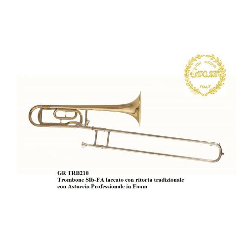 Prodotto: TRB210 - TROMBONE IN SIB/FA CON RITORTA TRADIZIONALE GRASSI  TRB210 - Grassi ( - Tromboni / Bassi Tuba);