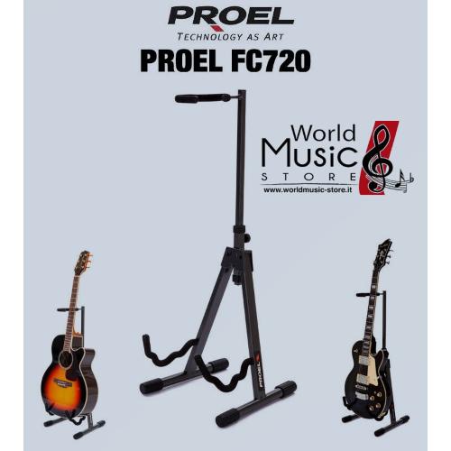 Prodotto: FC720 - Proel FC720 Supporto universale basso chitarra elettrica,  classica, acustica - Proel ( - Stand per chitarra);