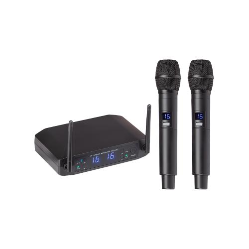 Prodotto: J242J - Radiomicrofono Doppio UHF con 16+16 Canali e due microfoni  palmari SOUNDSATION - Soundsation (Microfoni e Sistemi Wireless - Microfoni  Wireless Palmari);
