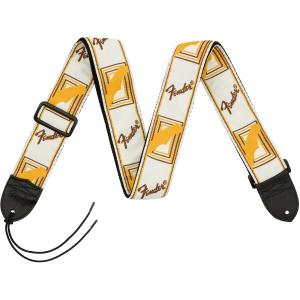 TRACOLLA FENDER® 2" MONOGRAMMED WHITE/BROWN/YELLOW